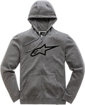 ALPINESTARS Ageless 2 Zip Hoodie - Heather Gray/Black - 2XL 10385305211262X