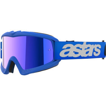 ALPINESTARS GOGGLES Youth Vision Goggle - Blaze - Blue - Blue Mirror 5140425-7271 - Goggles