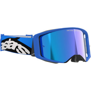 ALPINESTARS GOGGLES Supertech Goggle - Stream - Blue - Blue Mirror 5100625-7271 - Goggles