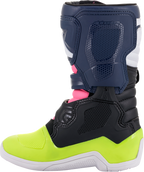 ALPINESTARS Youth Tech 3S Boots - Black/Blue/Pink - US 10 2014518-1176-10