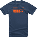 ALPINESTARS Moto X T-Shirt - Navy/Orange - 2XL 12137202470322X