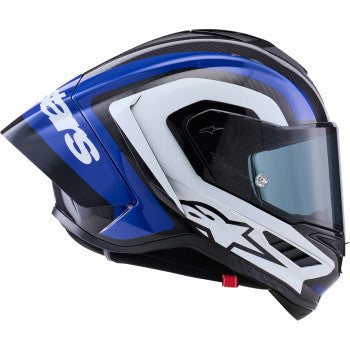 ALPINESTARS Supretech R10 Helmet - 22.06 - Arius - Gloss Black/White/Blue - XS 8203926-1647-XS - Helmets