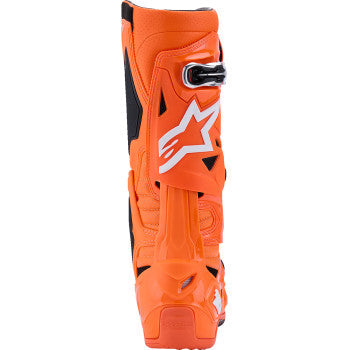 ALPINESTARS Tech 10 Supervented Boots - Fluorescent Orange/Black/White - US 10 / EU 44.5 2010520-4512-10