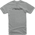 ALPINESTARS Linear Combo T-Shirt - Heather Gray/Black - Medium 1213720021126M