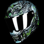 ILM Full Face Motorcycle Helmets Racing Helmet Model MF509 - Mythology-neon-green / Small - Hot Sale