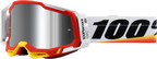 100% Racecraft 2 Goggles - Arsham Red - Silver Flash Mirror 50010-00016