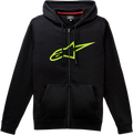 ALPINESTARS Ageless 2 Zip Hoodie - Black/Green - Large 1038530521060L
