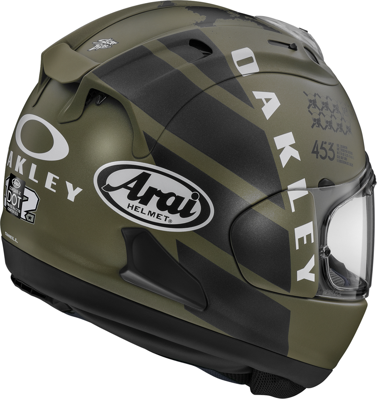 ARAI HELMETS ARAI Helmets Corsair-X MVK Oakley 2XL with VAS Shield Mechanism and Advanced Ventilation