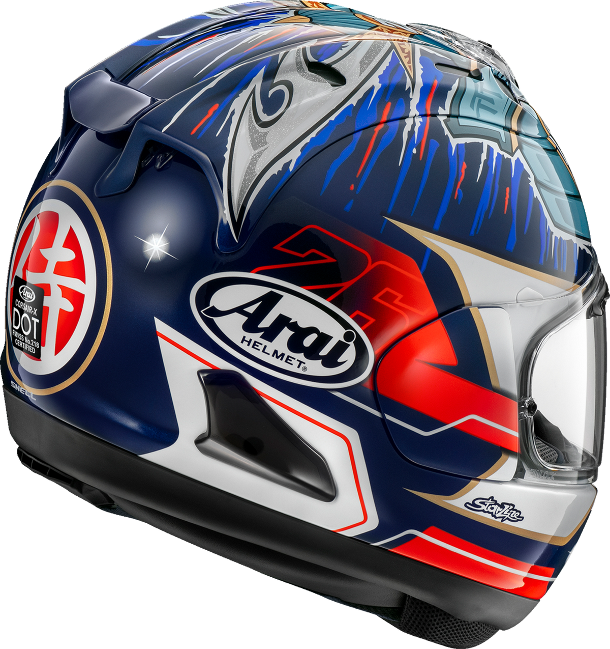 ARAI HELMETS ARAI Helmets Corsair-X Dani Samurai-3 XS with VAS Shield Mechanism and Advanced Safety Features