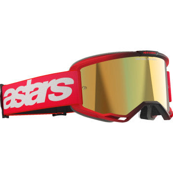 ALPINESTARS GOGGLES Vision 5 Goggle - Blaze - Red - Gold Mirror 5102125-3115 - Goggles