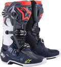 ALPINESTARS Tech 10 Boots - Dark Gray/Dark Blue/Red - US 8 2010020-9079-8