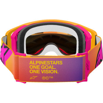 ALPINESTARS GOGGLES Supertech Goggle - Corp - Yellow/Pink - ABS Vision - Red Mirror 5100325-5023 - Goggles