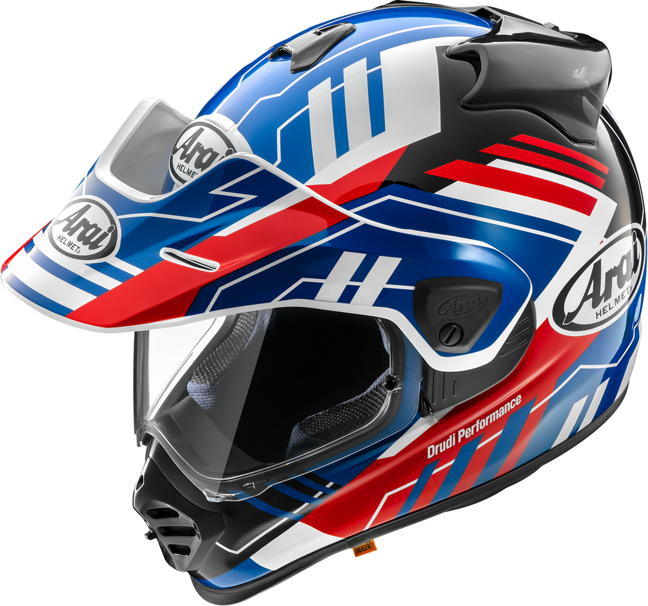 ARAI HELMETS, ARAI HELMETS XD-5 Trail Helmet with VAS-A Shield System and Max-Vision Shield - Blue, XS (Part No. 0140-0558)