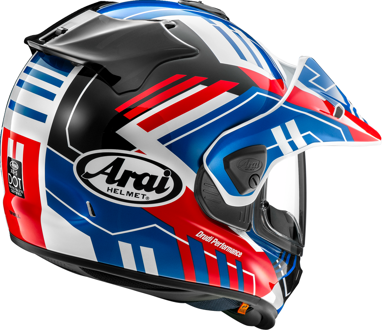 ARAI HELMETS, ARAI HELMETS XD-5 Trail Helmet with VAS-A Shield System and Max-Vision Shield - Blue, XS (Part No. 0140-0558)