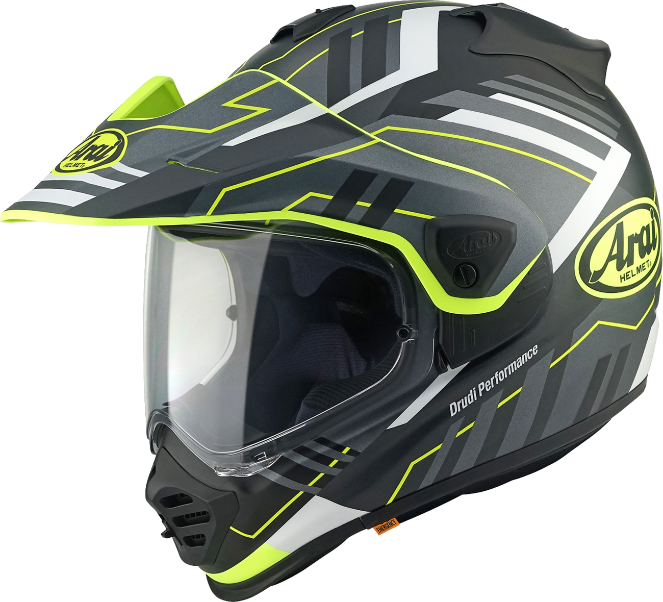 ARAI HELMETS, ARAI HELMETS XD-5 Trail Helmet - Yellow Frost, Medium (Part No. 0140-0566)