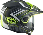 ARAI HELMETS ARAI HELMETS XD-5 Trail Helmet - Yellow Frost Large with VAS-A Shield System and Enhanced Ventilation