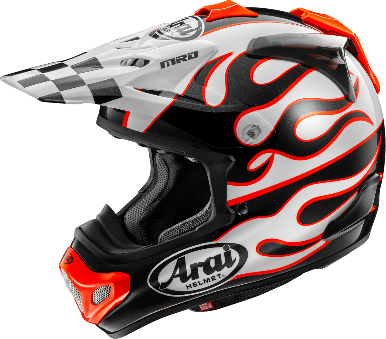 ARAI HELMETS, Arai Helmets VX-Pro4 Flame White Helmet XS - Model 0110-8953