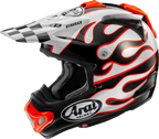 ARAI HELMETS, ARAI Helmets VX-Pro4 Flame White XL - Advanced Off-Road Motorcycle Helmet with Enhanced Safety Features