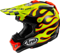 ARAI HELMETS, ARAI Helmets VX-Pro4 Flame Yellow Helmet - XS with Advanced Safety and Comfort Features
