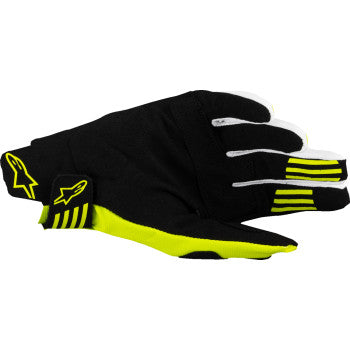 ALPINESTARS Techstar MX Gloves - Black/Fluo Yellow - 2XL 3560125-155-2XL - Gloves