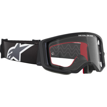 ALPINESTARS GOGGLES Supertech Goggle - Corp - Black/Gray - Clear 5100125-1507 - Goggles