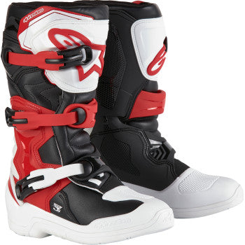 ALPINESTARS Youth Tech3S Boots - White/Black/Red - US 7 2014024-2030-7