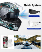 ILM Full Face MIPS Motorcycle Helmet Model 129M