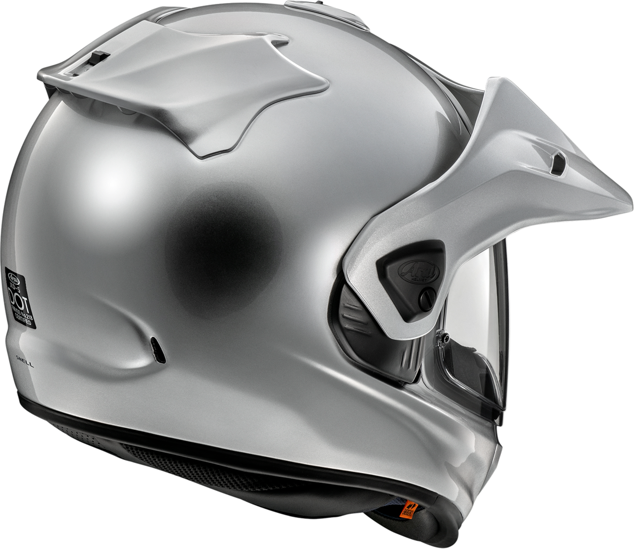 ARAI HELMETS, ARAI Helmets XD-5 Helmet Aluminum Silver XL with VAS-A Shield System and Advanced Ventilation