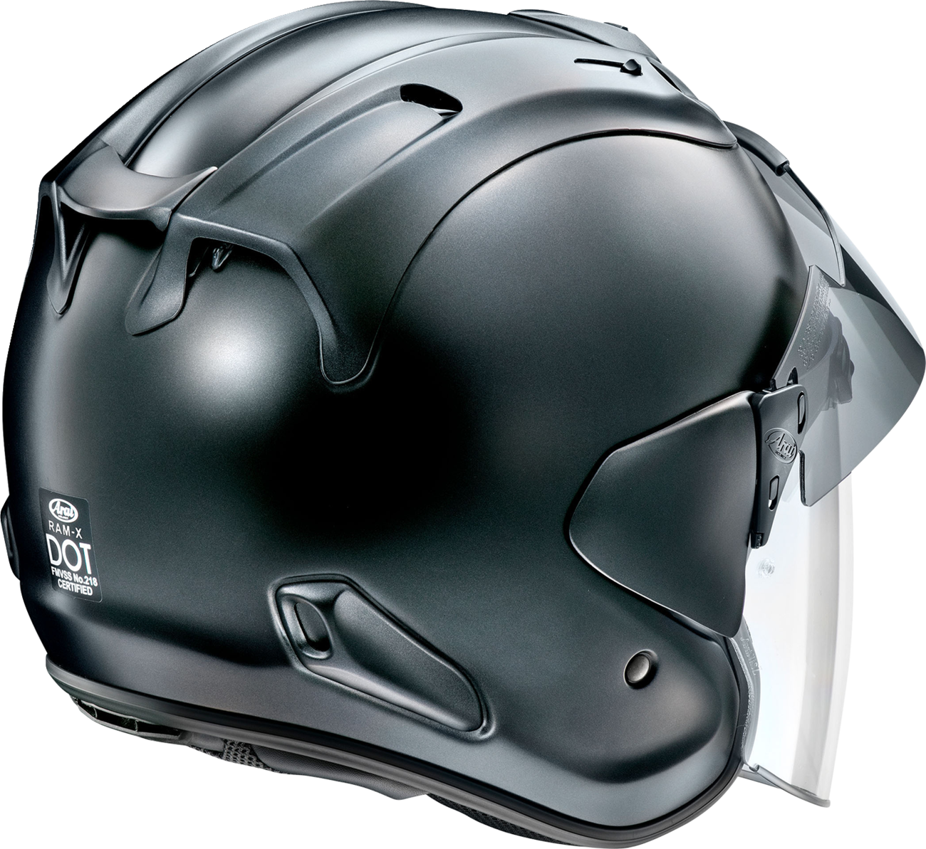 ARAI HELMETS, Arai Helmets Ram-X Black Frost Large Helmet (Part #0104-3391) with VAS-Z Shield System and Pinlock 120