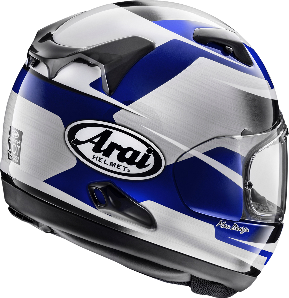 ARAI HELMETS ARAI Helmets Quantum-X Steel Blue Helmet with VAS-MV Shield and Pinlock MaxVision - Medium