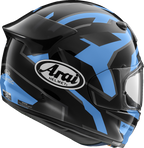 ARAI HELMETS, Arai Helmets Signet-X Robotik Helmet with VAS Shield System and Pinlock MaxVision Lens - Blue, XS