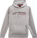 ALPINESTARS Linear Race Hoodie - Heather Gray - Large 1232-510001026L