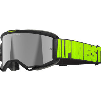 ALPINESTARS GOGGLES Vision 5 Goggle - Hollow - Charcoal/Yellow Fluo - Silver Mirror 5102225-1470 - Goggles