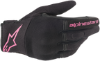 ALPINESTARS Women Copper Gloves - Black/Fuchsia - Medium 3598420-1039-M - Gloves