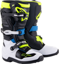 ALPINESTARS Youth Tech 7S Boots - Black/Blue/Yellow - US 5 2015017-1795-5