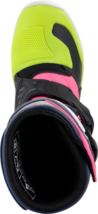 ALPINESTARS Youth Tech 3S Boots - Black/Blue/Pink - US 10 2014518-1176-10