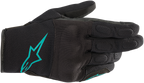 ALPINESTARS Women Stella S-Max Drystar® Gloves - Black/Teal - XS 3537620-1170-XS