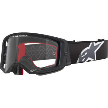 ALPINESTARS GOGGLES Supertech Goggle - Corp - Black/Gray - Clear 5100125-1507 - Goggles