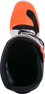 ALPINESTARS Youth Tech 7S Boots - Black/Orange/White - US 4 2015017-1241-4
