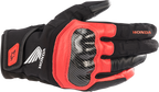ALPINESTARS Honda SMX Z Drystar® Gloves - Black/Bright Red - Medium 3527321-1303-M - Gloves