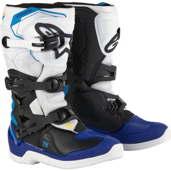 ALPINESTARS Youth Tech3S Boots - White/Black/Blue - US 7 2014024-2179-7