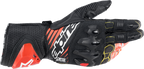 ALPINESTARS GP Tech V2 S Gloves - Black/White/Fluo Red - Medium 3556422-1231-M