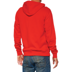 100% Official Fleece Zip-Up Hoodie - Red - 2XL 20032-00019