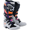 ALPINESTARS Tech 7 Boots - Black/Light Gray/Fluorescent Orange/Magenta - US 9 / EU 43 2012025-1594-9