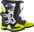 ALPINESTARS Youth Tech 3S Boots - Black/White/Yellow - US 1 2014518-125-1