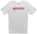 ALPINESTARS Tech Line Up Performance T-Shirt - White - Medium 121173800020M
