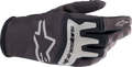 ALPINESTARS Techstar Gloves - Black/Brushed Silver - 2XL 3561023-1419-2X