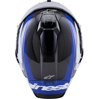 ALPINESTARS Supretech R10 Helmet - 22.06 - Arius - Gloss Black/White/Blue - XS 8203926-1647-XS - Helmets