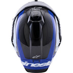 ALPINESTARS  Supretech R10 Helmet - 22.06 - Arius - Gloss Black/White/Blue - Medium 8203926-1647-M