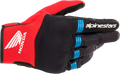 ALPINESTARS Honda Copper Gloves - Black/Bright Red/Blue - XL 3568321-1317-XL - Gloves